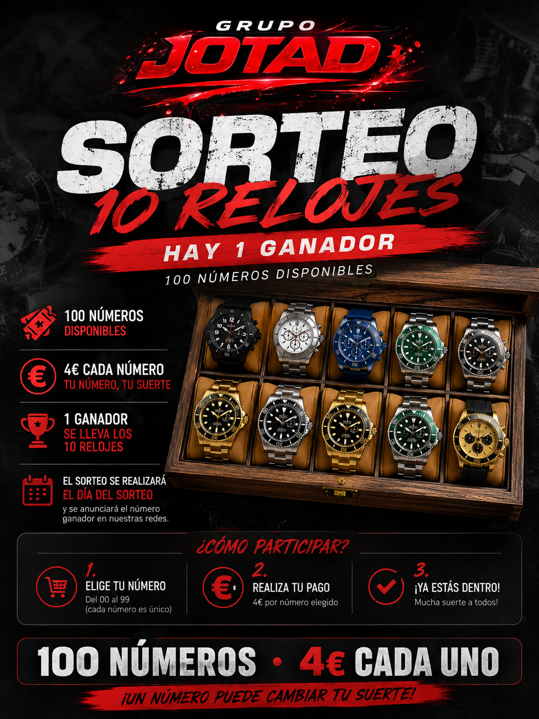 Papeleta de Sorteo Relojes